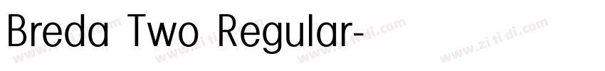Breda Two Regular字体转换